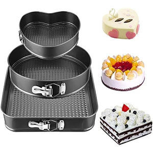 3-Piece Springform Cake Pan Set โ
